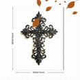thumbnail image 3 of Qisvanset Ornate Cross Meditation Space Canvas Wall Art 15.75x11.81 Inches, 3 of 8