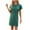 Green, variant on Tumotour T-Shirt Dress For Women Round Neck dress Solid Color Casual Plain Simple Blouse Loose Flowy Soft Short-Sleeve Dress Sundresses with pockets