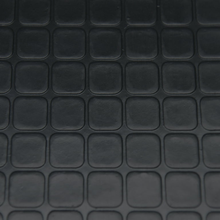 Rubber-Cal Tuff-n-Lastic Rubber Runner Mat - 1/8 in x 48 in x 9 ft Rolled Rubber Flooring - Black
