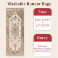 thumbnail image 6 of 2x6 FT Kitchen Runner Rugs Non Skid Washable, Faux Wool Rug Runners for Hallways Bathroom Carpet Runner, Soft Indoor Modern Floor Rug for Entryway Laundry Room, 6 of 11