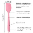 thumbnail image 2 of Kitchen Cooking Silicone Spatula Heat Resistant Turner Scraper Baking Utensils Pink, 2 of 7