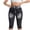 Black, variant on Skinny Capris for Women,Lightweight Denim-Look Jeggings,Stretchy Yoga Active Cropped Faux Jeans Streetwear Pants,Black Women's S-XXL