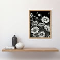 thumbnail image 2 of Daisy Flower Field Black and White Illustration Art Print Framed Poster Wall Decor 12x16 inch, 2 of 5