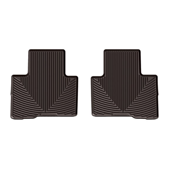 WeatherTech All-Weather Floor Mats compatible with Toyota Highlander Hybrid, Highlander - 2nd Row, Cocoa