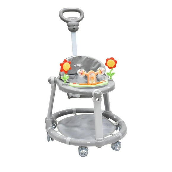 Andadera gris Picnic con llantas de silicón Infanti gris