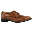 thumbnail image 6 of LIBERTYZENO Mens Finest Leather Lace Up Oxford Dress Shoes Jostin Brown 8.5, 6 of 8