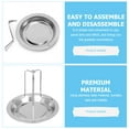 thumbnail image 3 of LIFKOME Stainless Steel Grill Stand Grilled Rack Practical for Outdoor Activities 1Set, 3 of 8