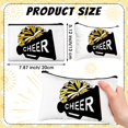 thumbnail image 2 of Bolsa de maquillaje Cosblank Cheer Teams de lona, 20 unidades, negro y dorado, 2 of 6