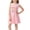 Pink, variant on Cheytotty Girls Printed Dress, Sleeveless Round Neck, Summer Casual Style Pink 7 Years