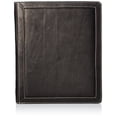 thumbnail image 1 of Piel Leather Three-Ring Binder Bl Black One Size, 1 of 4
