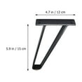 thumbnail image 2 of WEUVEB Black Steel Furniture Legs for DIY Projects and Replacement Strong Cold Rolled Steel Component, 2 of 8