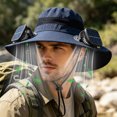 thumbnail image 3 of Kugisaki Sun Hat with Fans Solar Power Fan Wide Brim Sun Hat Fishing Essentials for Hiking Beach Summer Outdoor, 3 of 7