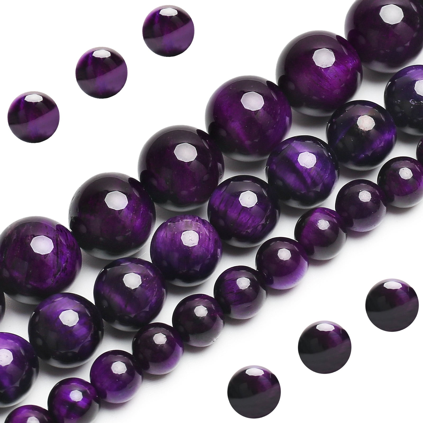 6MM Genuine Natural Lavender Amethyst Beads Grade AAA Round Loose Beads 7.5" 