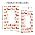 thumbnail image 5 of Zufioo Dachshund Walking Print Switch Wall Plate, Dustproof and Heat-resistant Decorative Wall Switch Cover, Suitable for Residential and Commercial Areas-Mid-size, 5 of 8