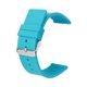 thumbnail image 3 of Correa de silicona Hebilla de metal de liberación rápida Correa de repuesto Correa de reloj Hebilla plateada azul, 3 of 8