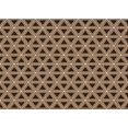 thumbnail image 1 of Ahgly Company Indoor Rectangle Patterned Black Bean Brown Area Rugs, 5' x 8', 1 of 1