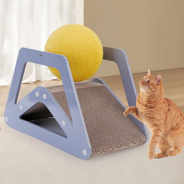 Bola rascadora de Sisal para gatos domésticos, rascador para gatos, cama de salón, tabla rascadora para gatos pequeños, medianos y grandes, descanso