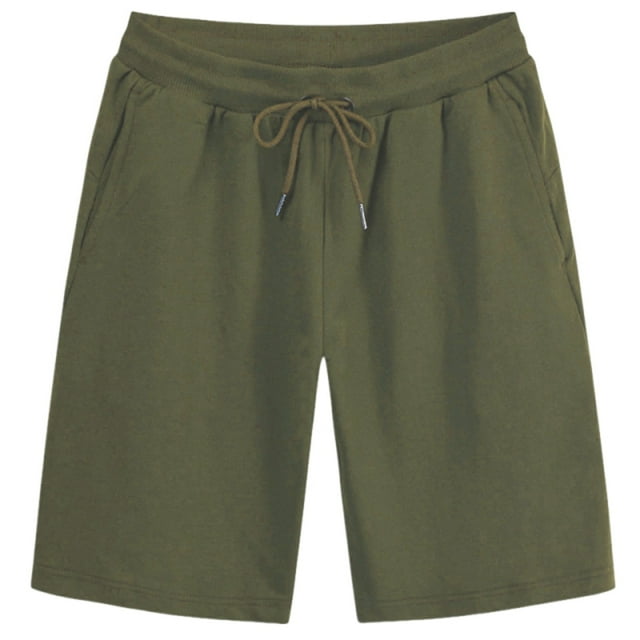 Plebaso Casual Shorts for Men Drawstring Summer Beach Shorts Solid Color Comfy Vacation Shorts with Pockets
