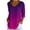 Purple, variant on Tqcoqu Women's V Neck Tunic Tops,3/4 Sleeve Gradient Print Casual Loose Daily Wear Tops,Blue-1 Women's S-XXL