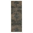 thumbnail image 2 of BNM Abstract Diamonds Indoor Runner Rug, 2' 7" x 8', Blue, 2 of 5