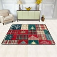 thumbnail image 3 of Non-Slip Area Rug 72"x48" Indoor Washable Floor Mats Carpet Printed for Living Room, Bedroom, Home Decor Christmas Patchwork Pattern, 3 of 7