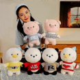 thumbnail image 2 of 30cm Cartoon Pig Panda Plush Toy with Glasses Funny Cosplay Doll Anime Panda Plush Toys Kawaii Pillow Birthday Xmas Gift Kids, 2 of 5