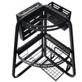 thumbnail image 1 of Estante para secado de platos sobre el fregadero Escurridor de esquina triangular Escurridor de platos plegable Abanopi Negro (marco de soporte triangular), 1 of 7
