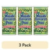 (3 pack) Hapi Snacks Wasabi Peas, Hot, Shelf-Stable, Gluten-Free, 9.9 oz