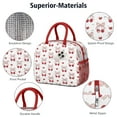 thumbnail image 4 of Lunch Bag Lunch Box for Women Reusable Insulated Lunch Bags,Water-Resistant Cherry Pattern Cooler Lunch Tote Bag, Large Capacity for Work Travel Picnic, 4 of 6