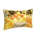 thumbnail image 2 of Balery Honey Bee Bedding Queen Pillow Cases - Envelope Closure - Soft Brushed Microfiber Fabric - Shrinkage and Fade Resistant Pillow Cases-, 2 of 9