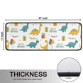 thumbnail image 5 of Kitchen Rugs Sets Of 2,White Cartoon Dinosaurs Birthday Pattern Anti Fatigue Kitchen Mat Rugs Non Slip Washable,Decorative Kitchen Floor Mats for Kitchen,Sink,Laundry,17"x47"+17"x47", 5 of 5