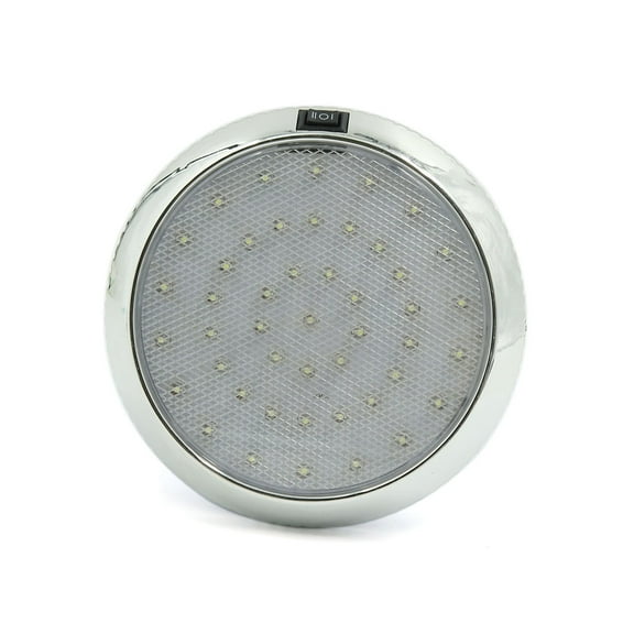 Unique Bargains DC 12V White 46  Car Auto Round Dome Roof Ceiling Light Lamp Interior