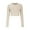 Beige, variant on Luxalzxs Lightweight Basic Crop Tops Slim Fit Long Sleeve Workout Tops for Women Athletic Yoga Running Cropped Tops Slim Fit Gym Shirts