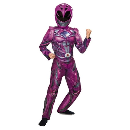 Power Rangers Girls Pink Ranger Costume & Mask Halloween Outfit