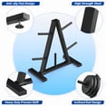 thumbnail image 6 of Weight Rack for Plates,Blacksmith Weight Plate Rack Weight Tree with 300 lb Max Capacity for Home Gym, Black, 6 of 7