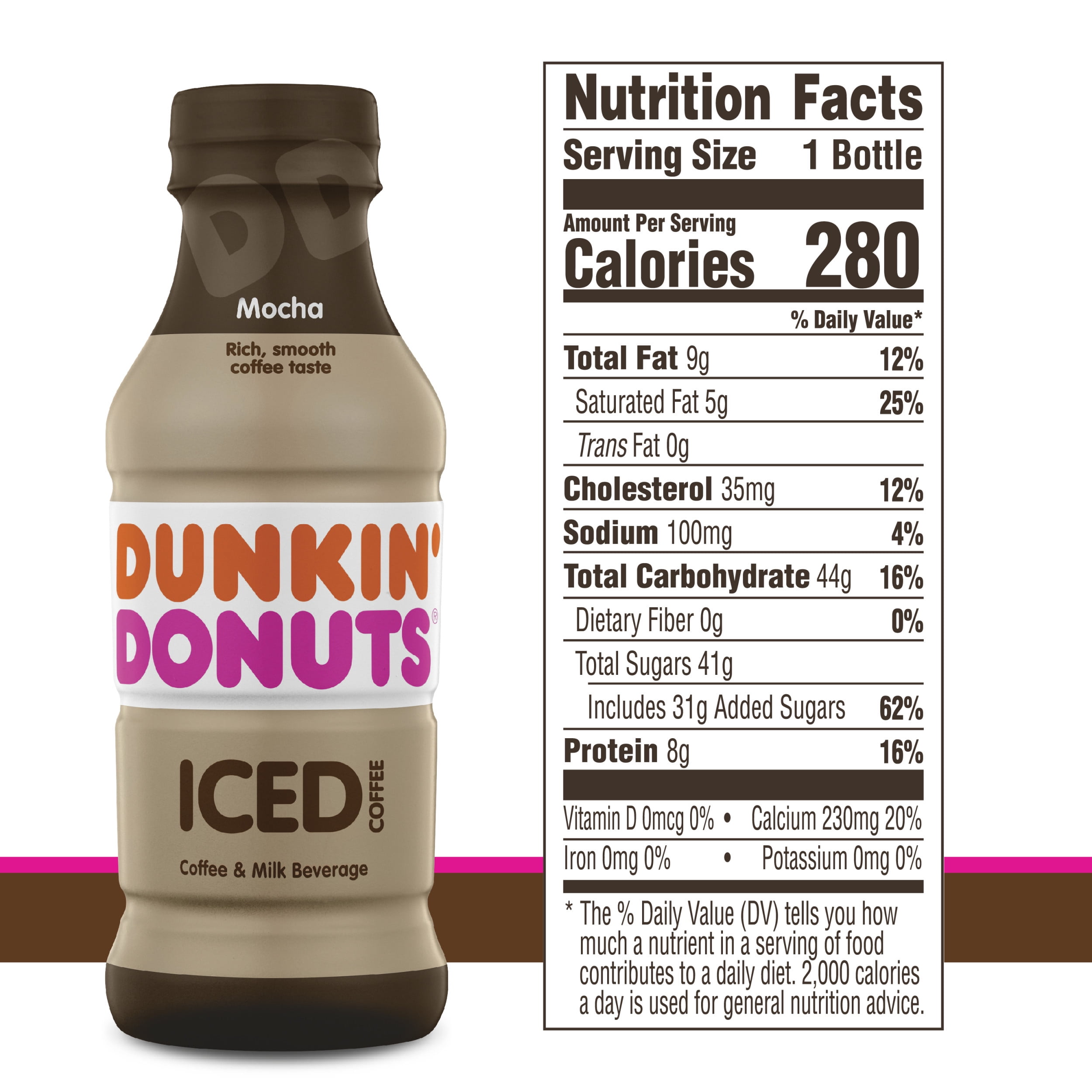 Iced Caramel Coffee Dunkin Nutrition Image of Coffee and Tea