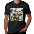 thumbnail image 2 of Wuche Cute cow animals in the white daisy flower bushes of highland cows, shirt design art display, T-shirt children's gift casual breathable men, women, boys and girls Black, 2 of 4