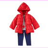 Little Me Kids 3-Piece Jacket Pants Shirt Set ( 4T - Red Multi )