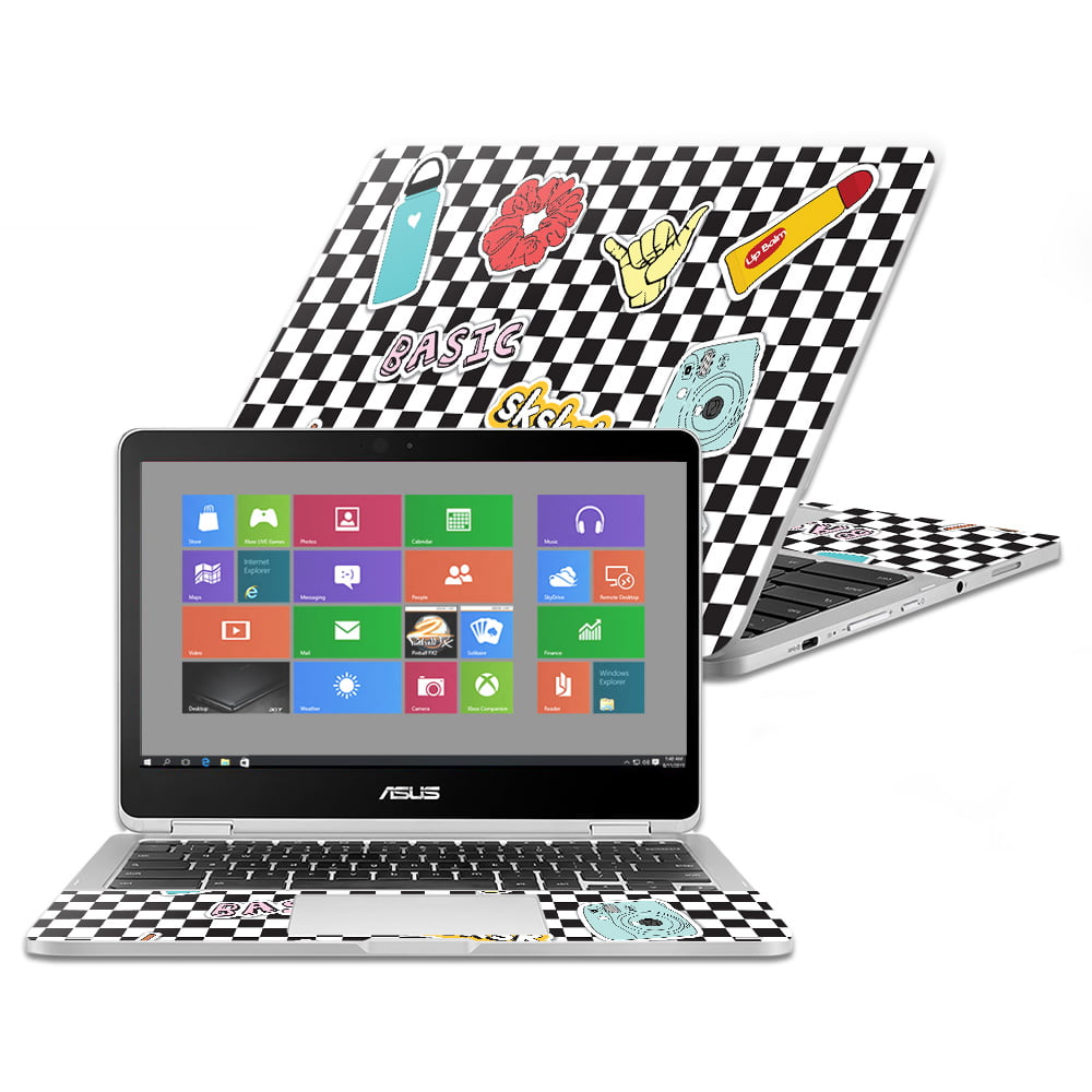 Protective 2016 Made in The USA and Unique Vinyl Cover MightySkins Skin Compatible with Asus Chromebook Flip C302CA 12.5 Easy to Apply - Walk Through Flames Durable Remove 