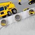 thumbnail image 4 of Manfei Equipped Truck Black Out Curtains,Excavator Crane Car Curtains Pack of 2 (42x63 Each),Yellow Gray Bedroom Curtains For Boys Teens,Ultra Soft Home Decor, 4 of 6