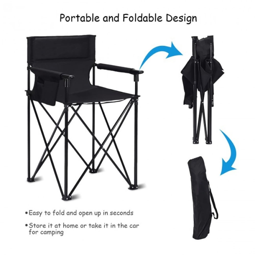 Aimee Lii Portable 38 Inch Oversized High Camping Fishing Folding Chair, Folding Camping Chairs Aimee Lii Portable 38 Inch Oversized High Camping Fishing Folding Chair, Folding Camping Chairs