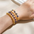 thumbnail image 3 of Gold Beaded Bracelets for Women Gold Bracelet Stack Natural Stone Bracelet Healing Bracelet, 3 of 5