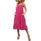 thumbnail image 3 of Sunloudy Vestido midi sin mangas para mujer, vestido de playa con volantes sueltos de color sólido sin mangas de verano Sunloudy  S M L XL, 3 of 9