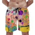 thumbnail image 5 of Battle for Dream Island BFDI Mens Board Shorts Quick Dry Swim Trunk Lightweight Soft Swimsuit Bathing Suit for Boys 3XL, 5 of 8