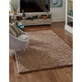 thumbnail image 1 of Unique Loom 3136690 2 ft. 2 in. x 3 ft. Solid Shag Rectangular Rug, Cocoa, 1 of 2