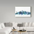 thumbnail image 3 of Trademark Fine Art 'New York City Blue Teal Skyline' Canvas Art by Michael Tompsett, 3 of 3