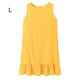thumbnail image 1 of Vestido de mujer Vestido sin mangas con lunares Vestido sin mangas con volantes sueltos, Amarillo, L Kearding AP002113-15, 1 of 3