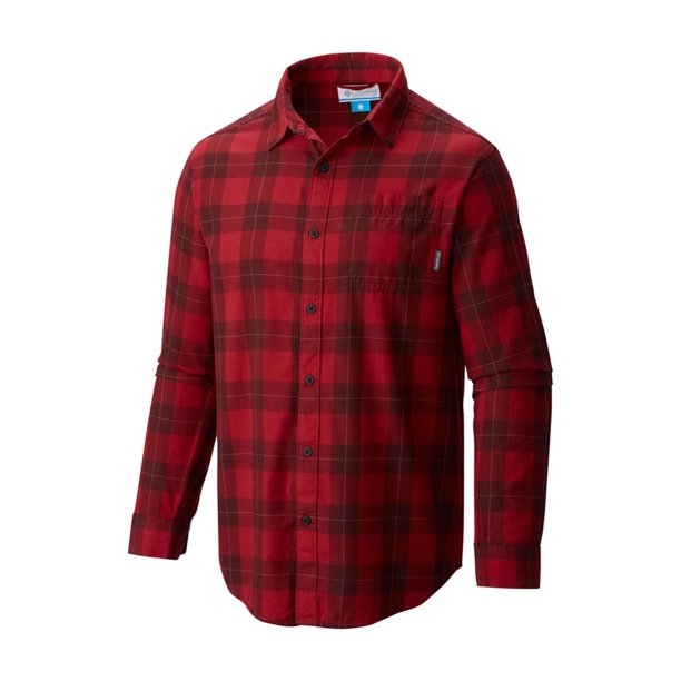 Camiseta con Botones para hombre Columbia Vapor Ridge III Rojo XL