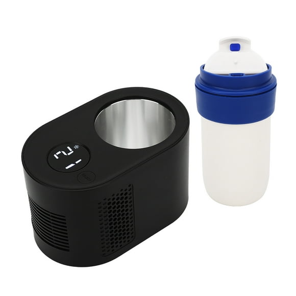 Cup Cooler Warmer, Multifunction Compact Smart Car Cup Warmer Cooler for Milk for Beverage Black