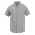 thumbnail image 1 of Camisa con botones de manga corta,Camisa de playa de manga corta con cuello vuelto para hombre Camisa de playa de manga corta Rendimiento confiable, 1 of 4